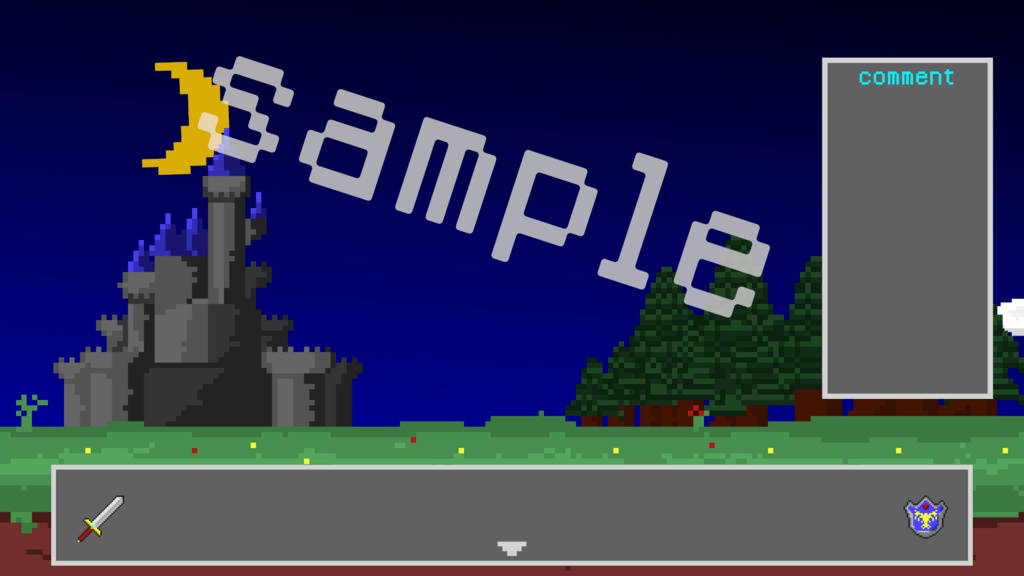 動く配信画面/RPGドット【ループ可能】