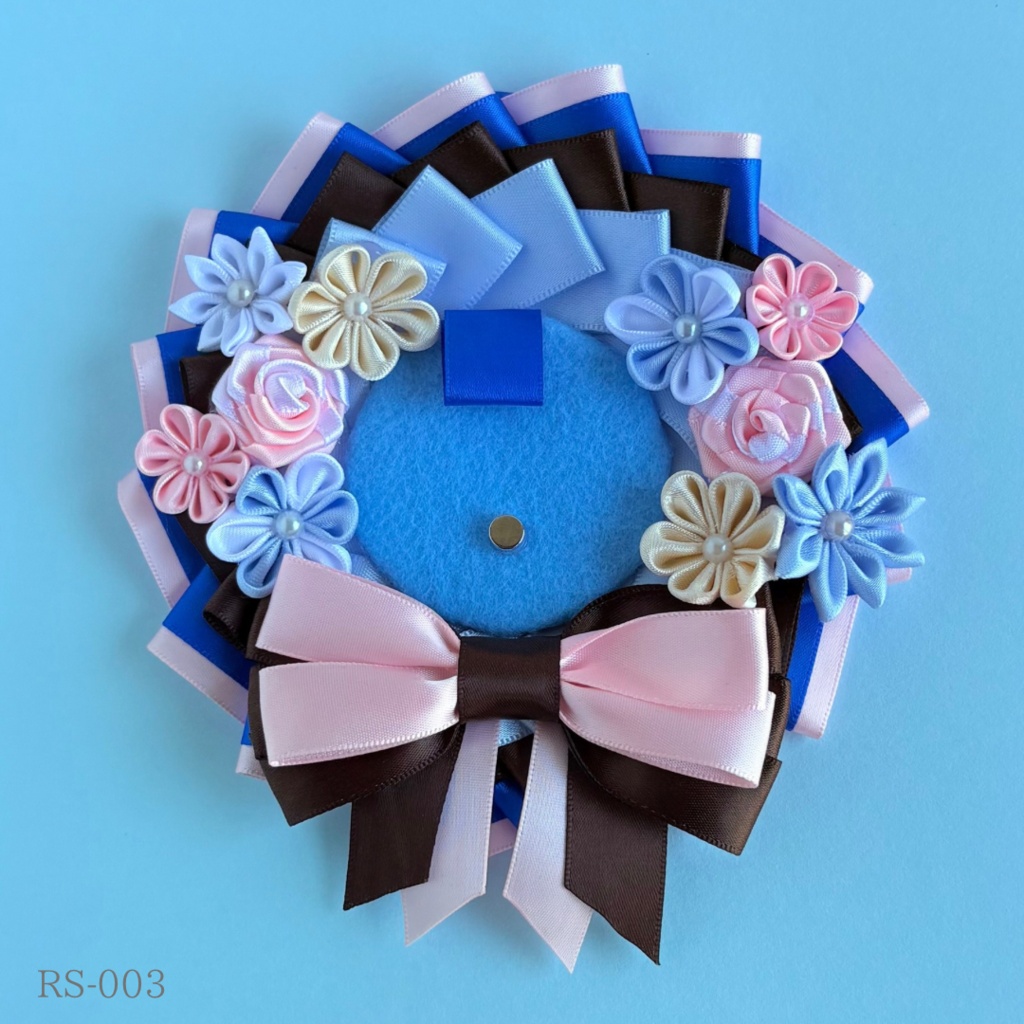 【概念】ロゼット／57mm缶バッジ対応【ハンドメイド】