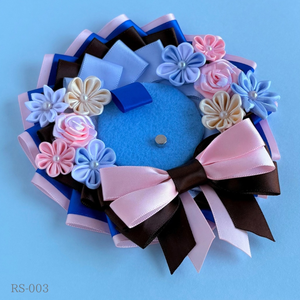 【概念】ロゼット/57mm缶バッジ対応【ハンドメイド】