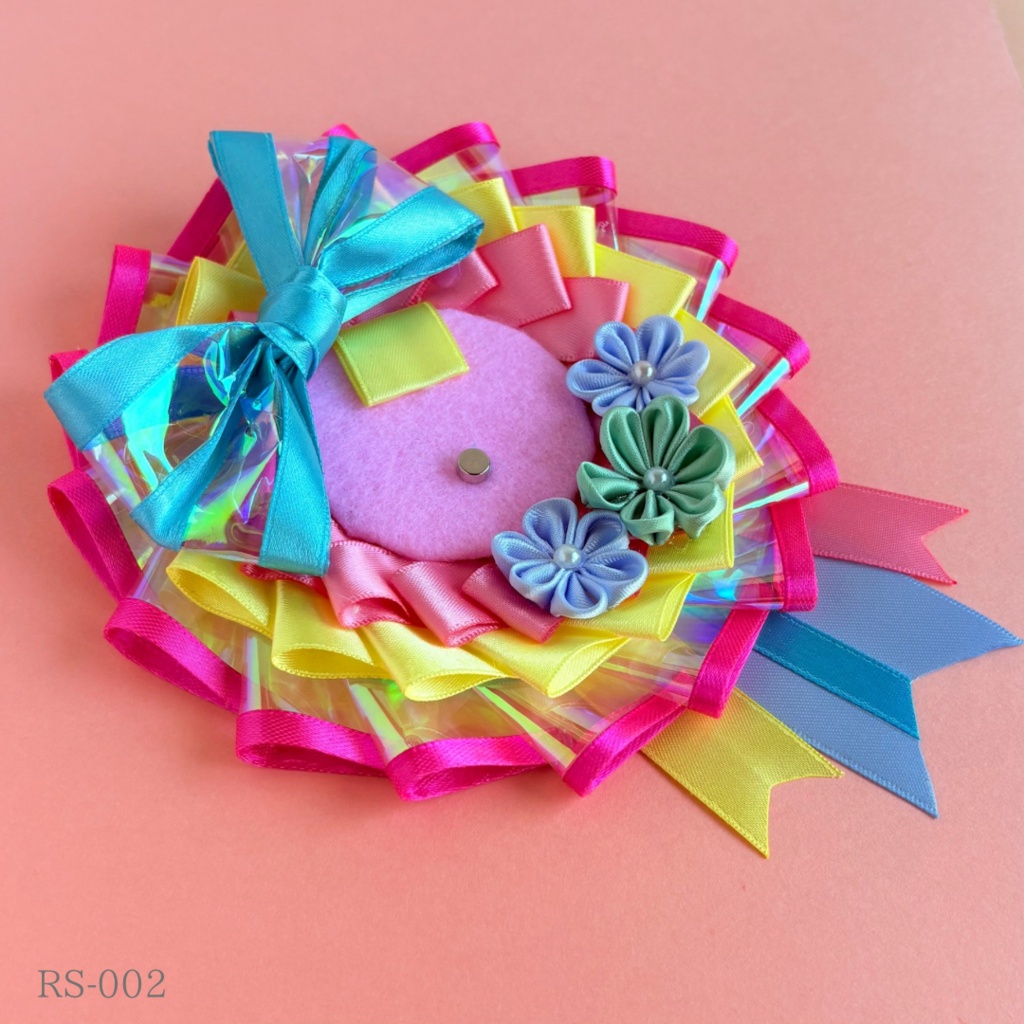 【概念】ロゼット/57mm缶バッジ対応【ハンドメイド】