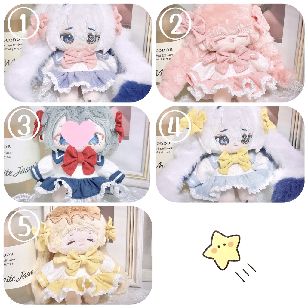 10cm セーラー風 ぬい服 セット