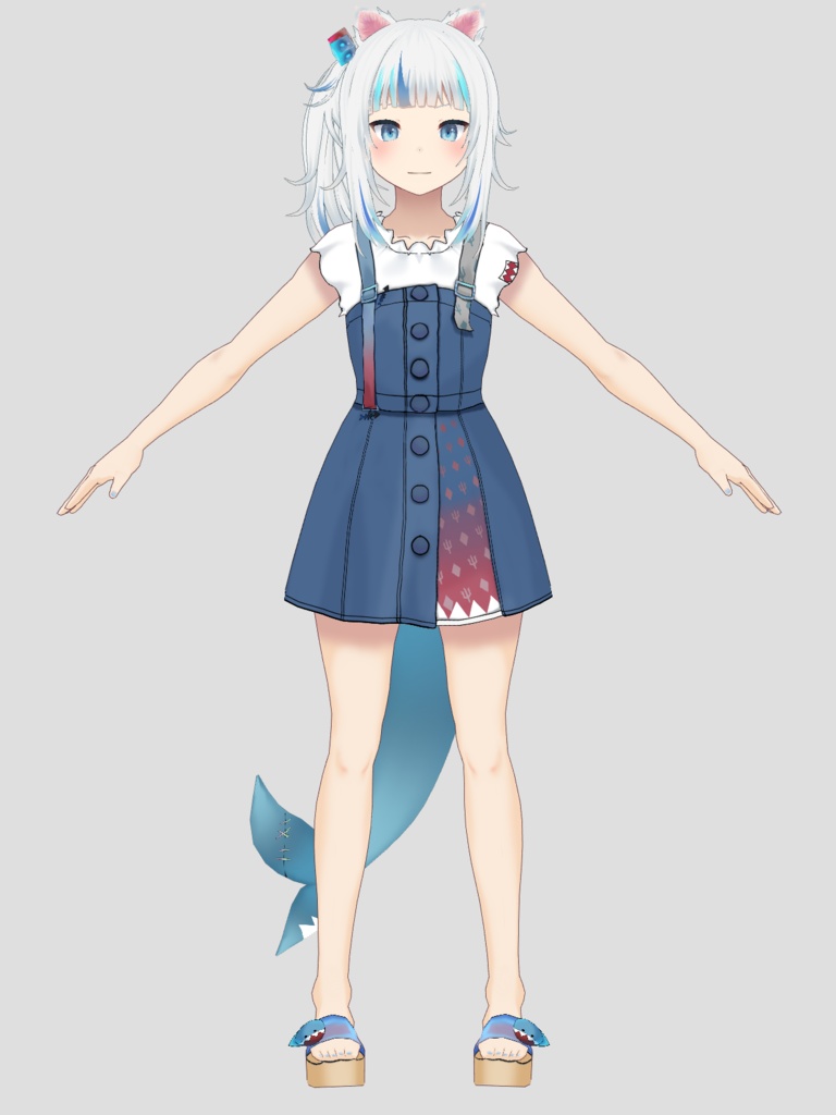 Gawr Gura Vroid Model