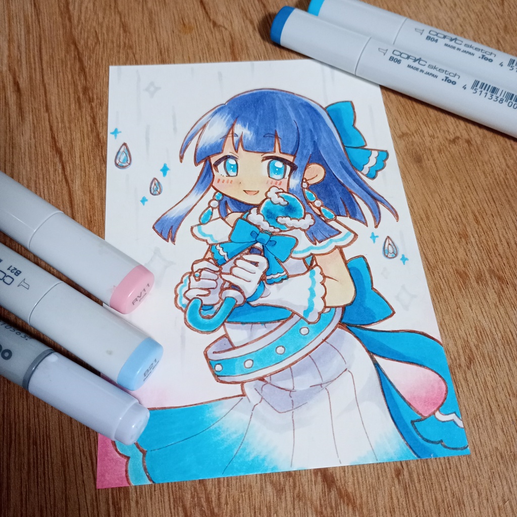 手描きイラスト オリジナル 砂浜 海 男の子 少年