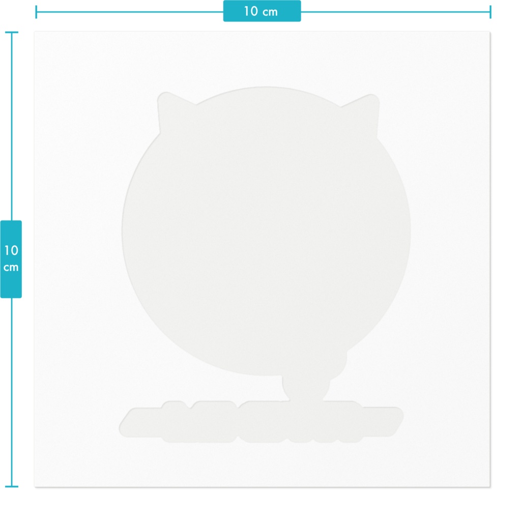 魅紗ロゴステッカー(ホワイト)