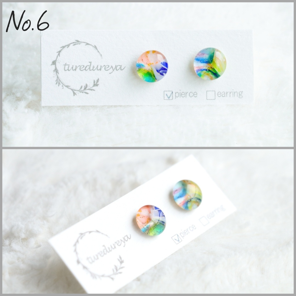 ガラスのピアス