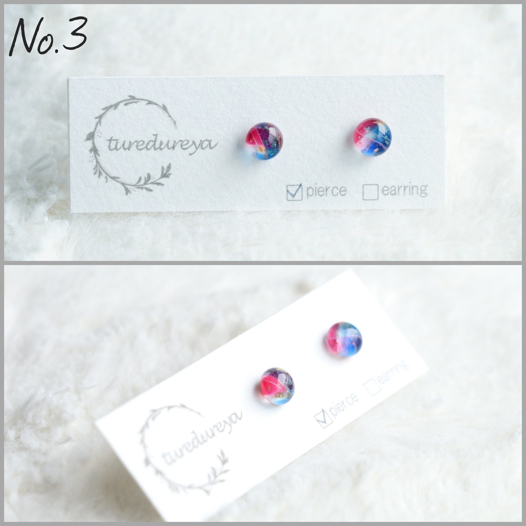 ガラスのピアス