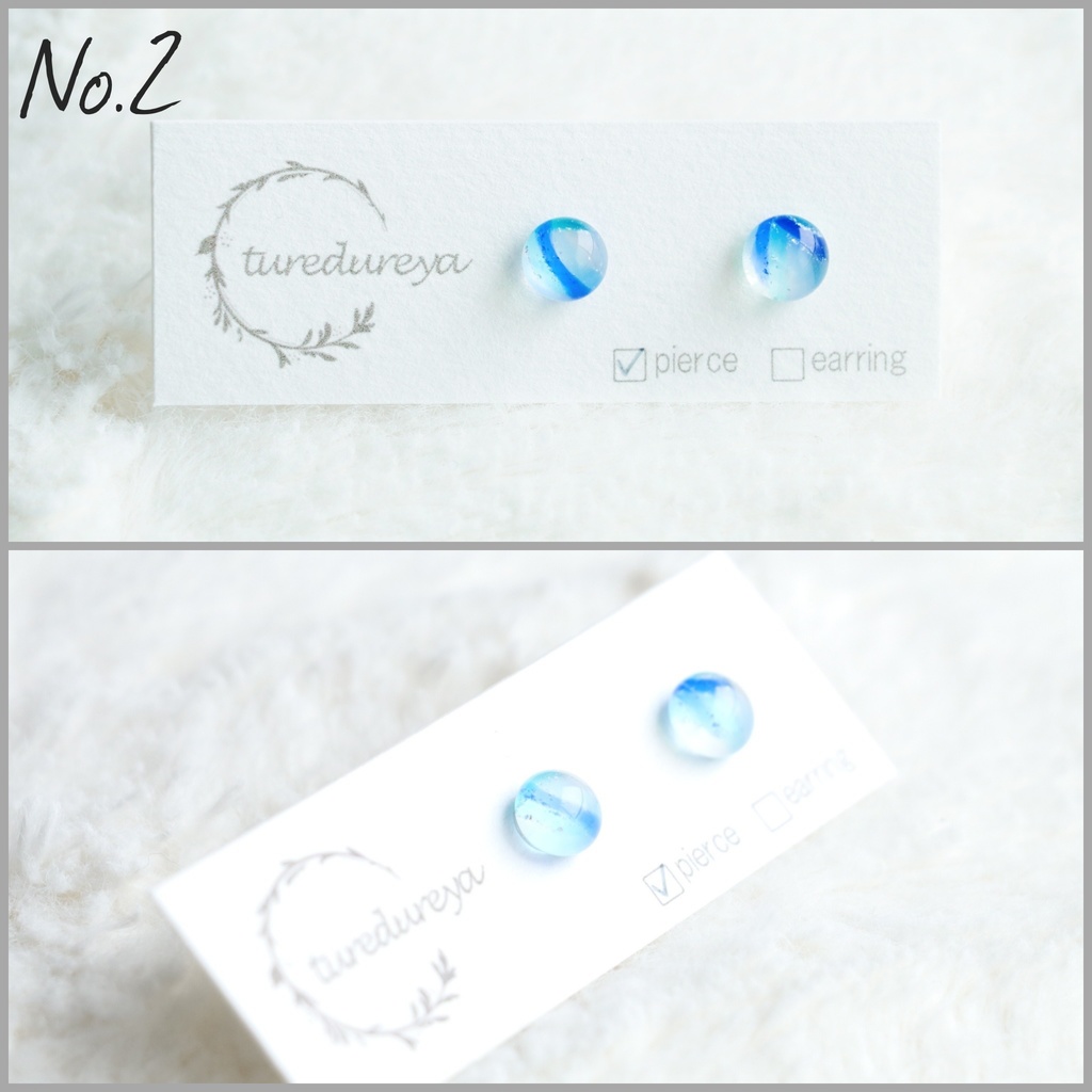 ガラスのピアス