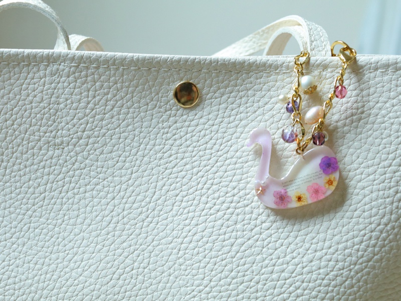 白鳥×花*バッグチャーム