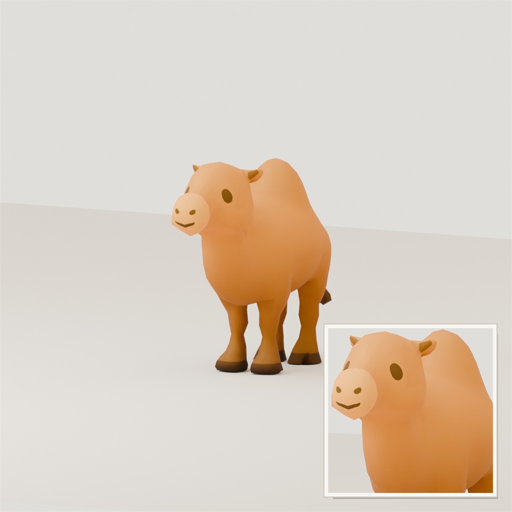 Stylized Camel 3D Model | Blender | スタイライズド・ラクダ3Dモデル