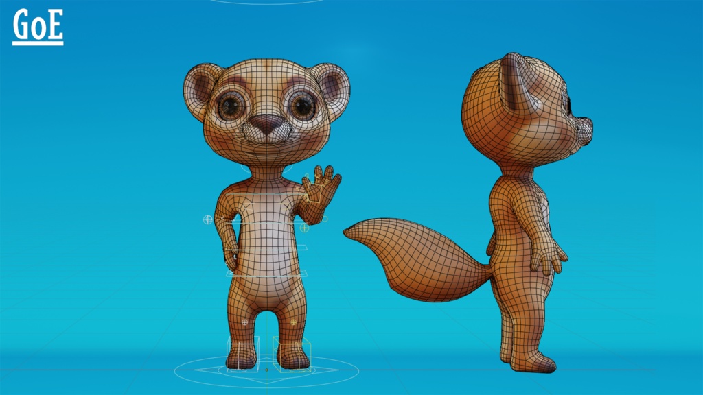 Cute Anthropomorphic Cougar - Rigged 3D Model | かわいいピューマ獣人3Dモデル