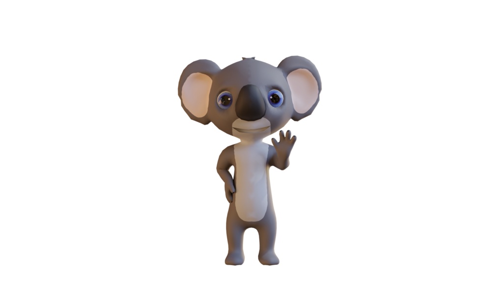 Cute Anthropomorphic Koala - Rigged 3D Model | かわいいコアラ獣人3Dモデル