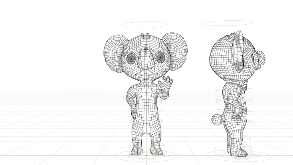 Cute Anthropomorphic Koala - Rigged 3D Model | かわいいコアラ獣人3Dモデル