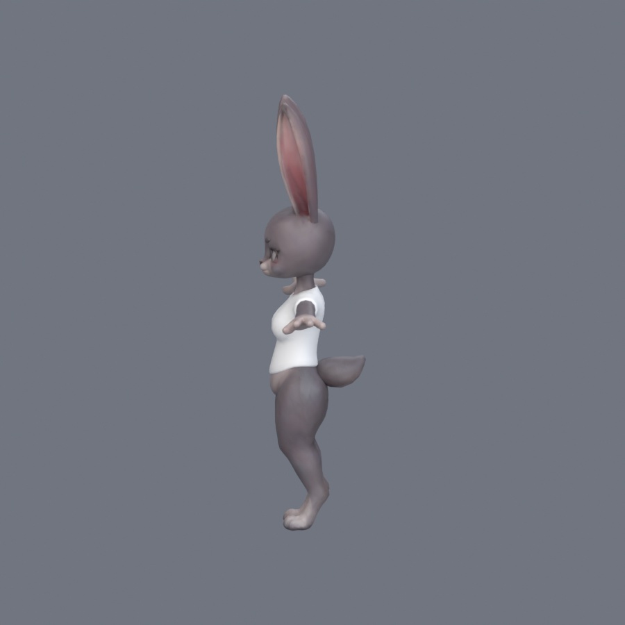 Stylized Bunny Character - Rigged 3D Model | スタイライズドバニー・リグ付き3Dモデル
