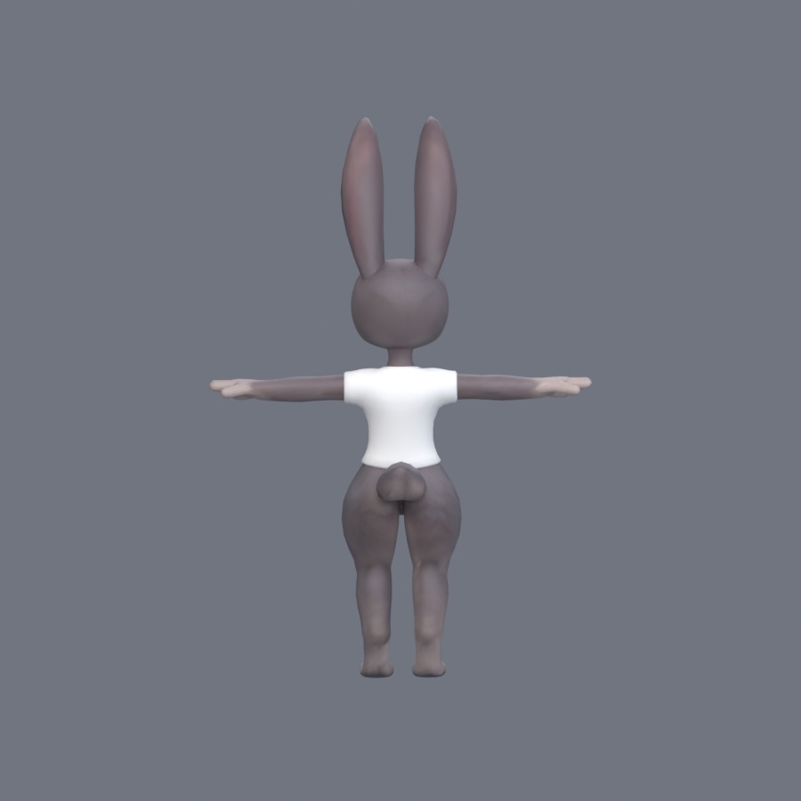 Stylized Bunny Character - Rigged 3D Model | スタイライズドバニー・リグ付き3Dモデル