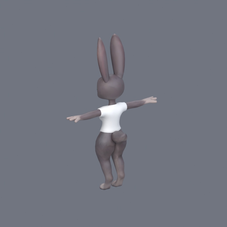 Stylized Bunny Character - Rigged 3D Model | スタイライズドバニー・リグ付き3Dモデル