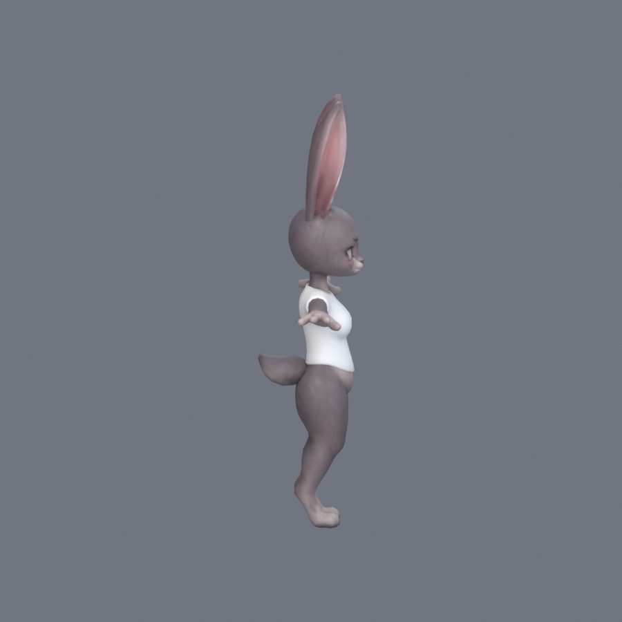 Stylized Bunny Character - Rigged 3D Model | スタイライズドバニー・リグ付き3Dモデル