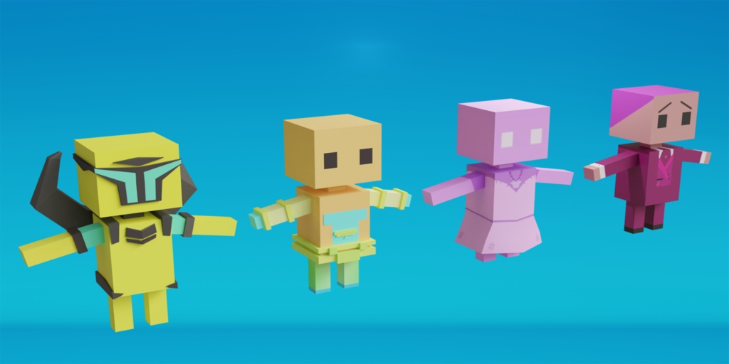 GOE Blocky Character Creator | ブロックキャラクター作成アドオン
