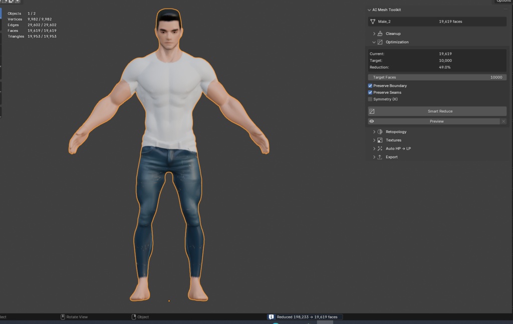 Mesh Prep Studio - Cleanup, Retopo, UV & Bake Toolkit | メッシュ最適化アドオン