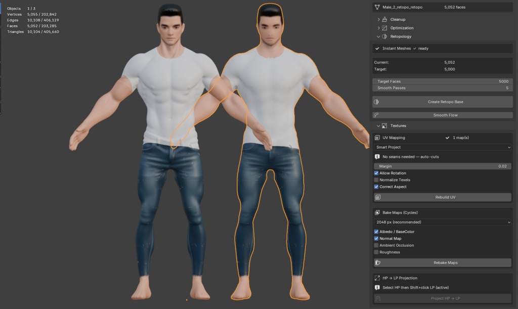 Mesh Prep Studio - Cleanup, Retopo, UV & Bake Toolkit | メッシュ最適化アドオン