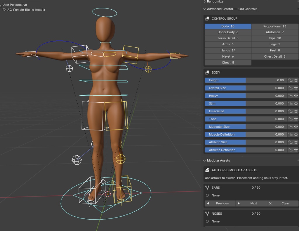 AutoCharacters|Stylized Male & Female Character Creator for Blender