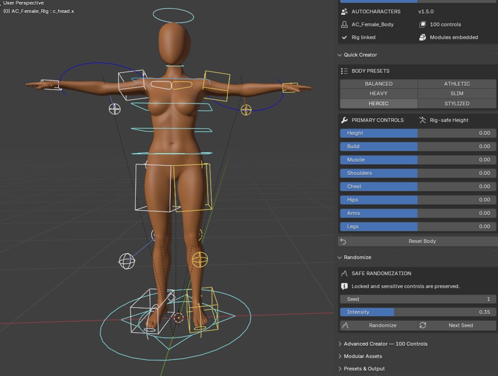 AutoCharacters|Stylized Male & Female Character Creator for Blender