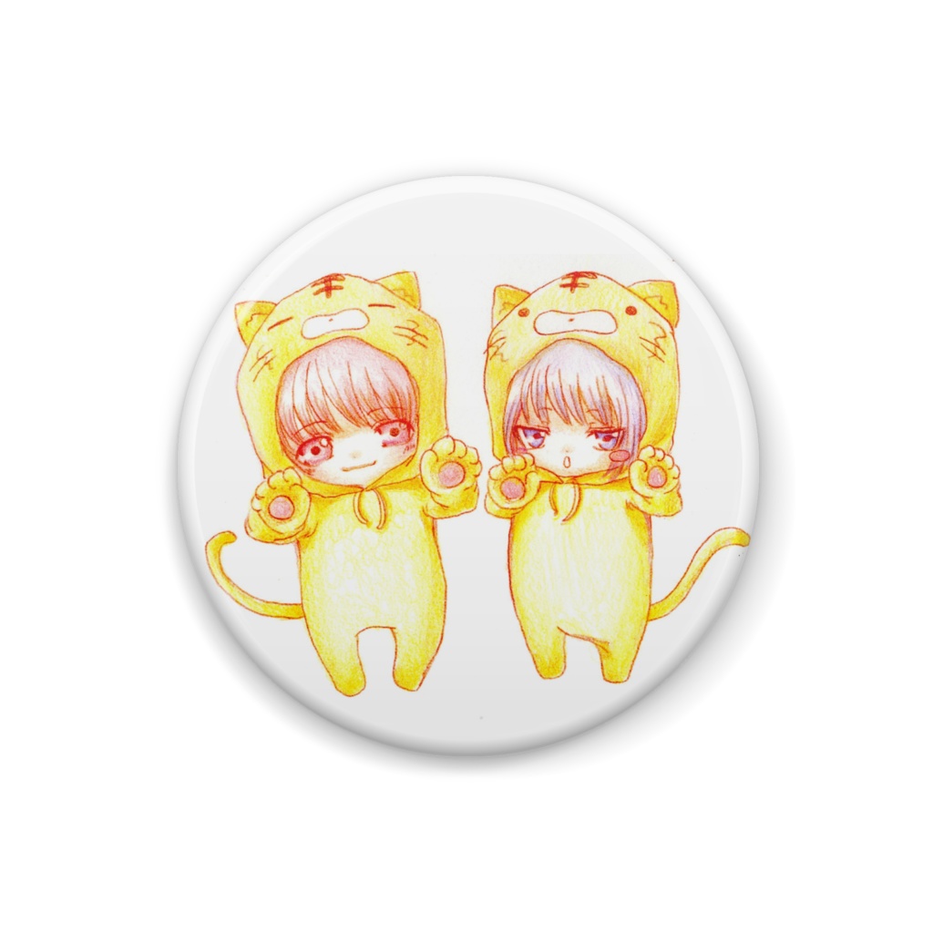 アンティークイラスト缶バッジ