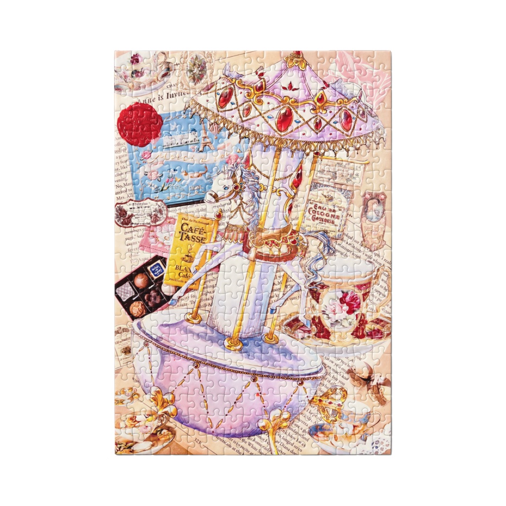 白馬のオルゴール パズル