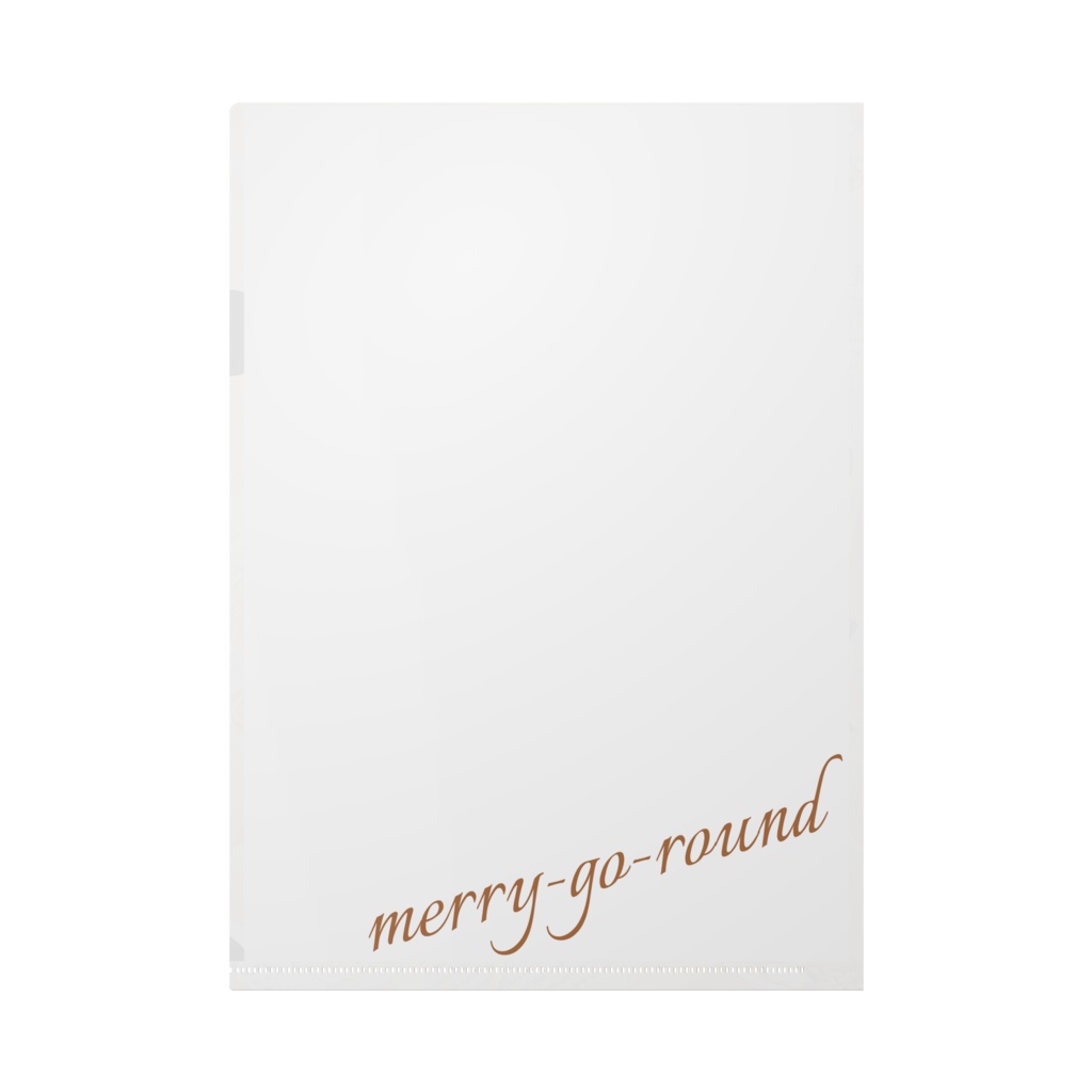 アンティーク調クリアファイル(白馬のオルゴール)