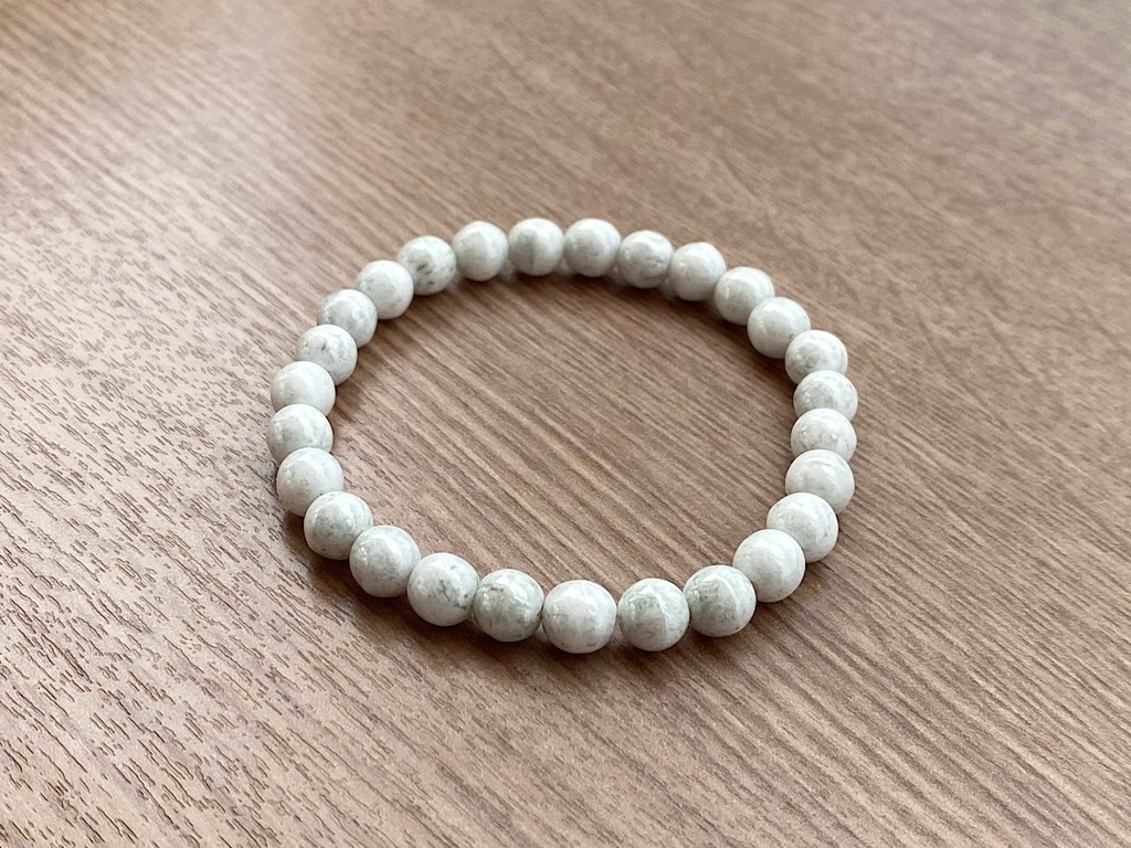 ヴィンテージビーズ ストーン ホワイト ブレスレット