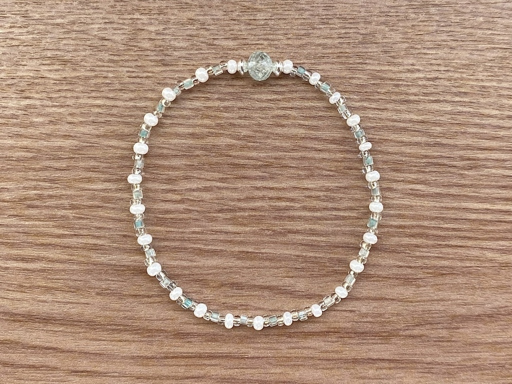 モスアクアマリン ヴィンテージ ブレスレット