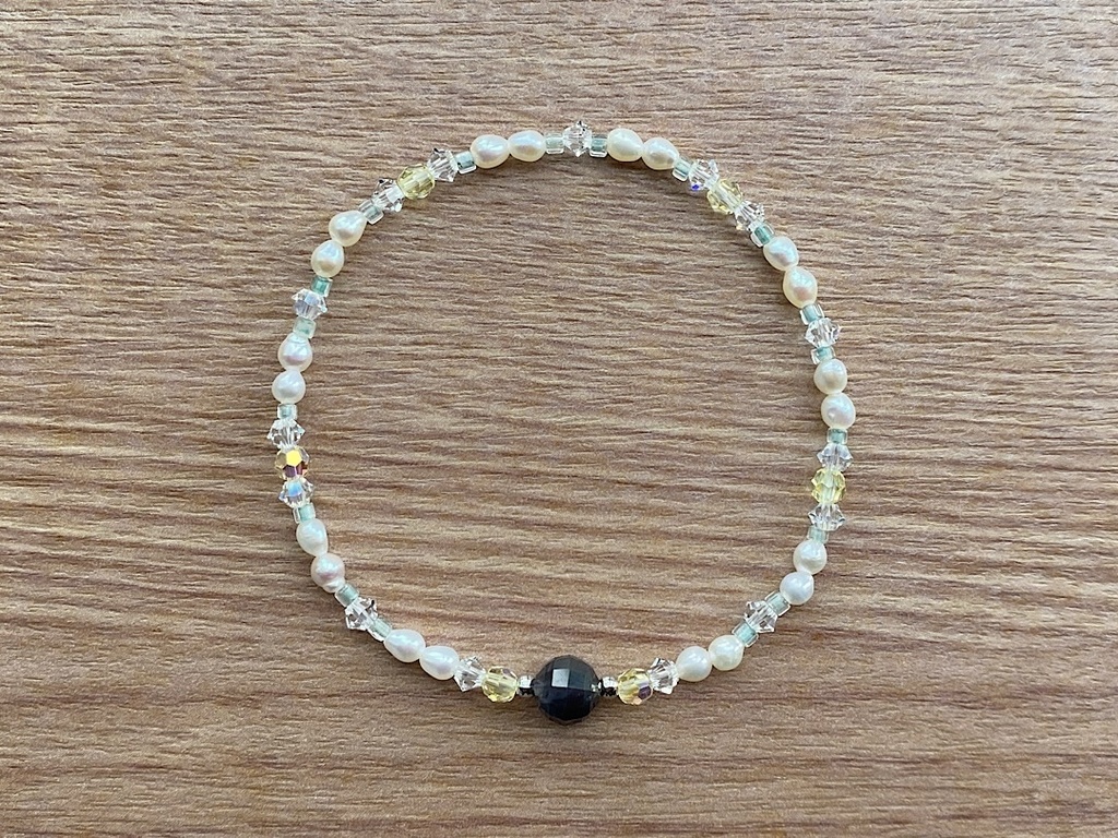 アイオライト & クリスタル ブレスレット