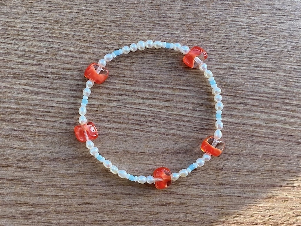 ヴィンテージ チェリー & パール ブレスレット