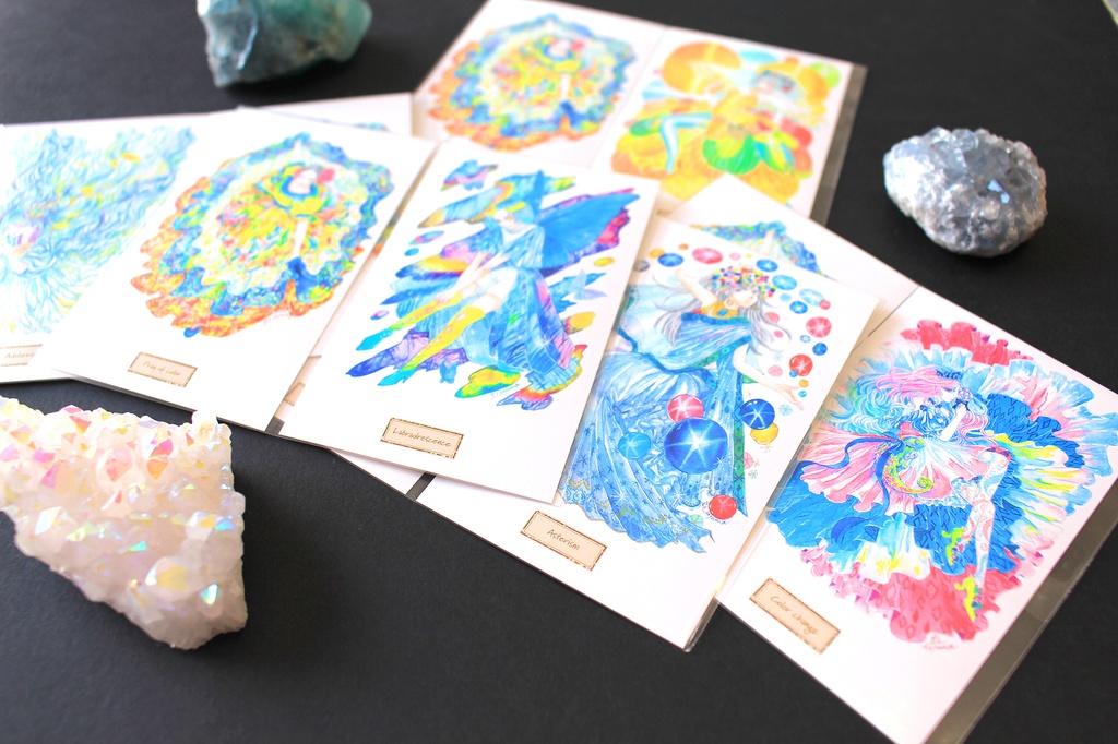 名刺サイズカード2枚セット(光学効果)