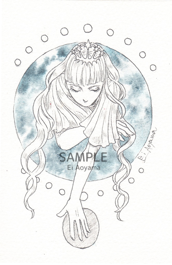 ペン画ドローイング(ハガキサイズ)