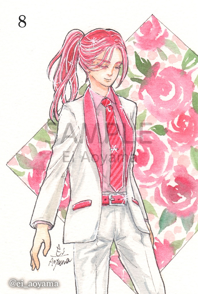 ファションドローイング(ハガキサイズ)