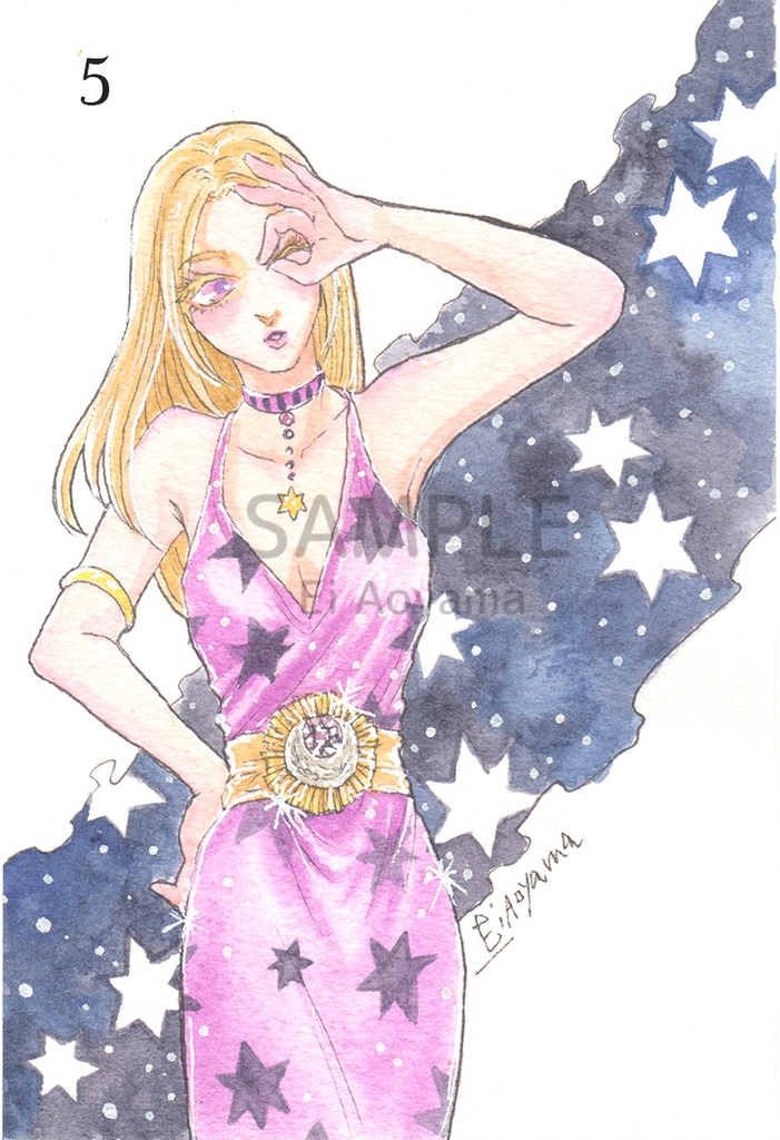 ファションドローイング(ハガキサイズ)