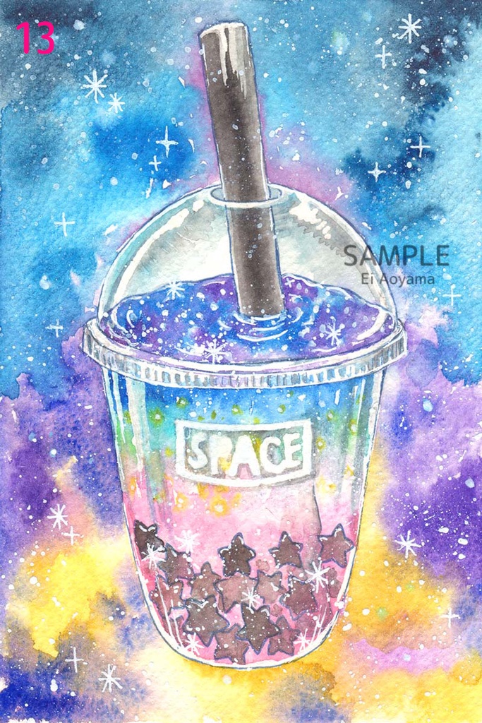 ドローイング(ハガキサイズ)