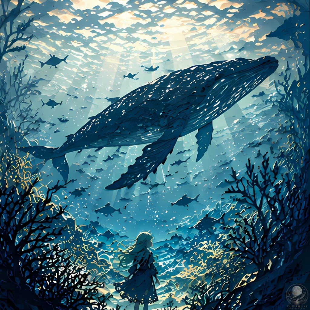 蒼い影絵の奏でる静寂 4K WALLPAPER PACK3000X4000PX