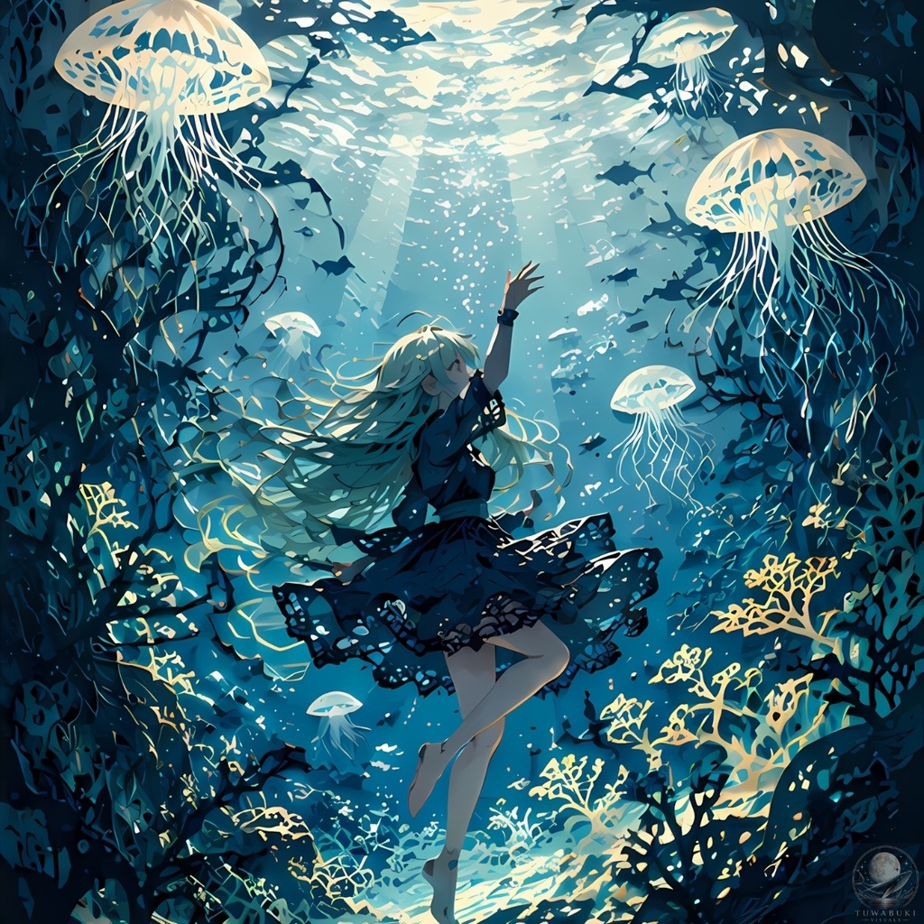 蒼い影絵の奏でる静寂 4K WALLPAPER PACK3000X4000PX
