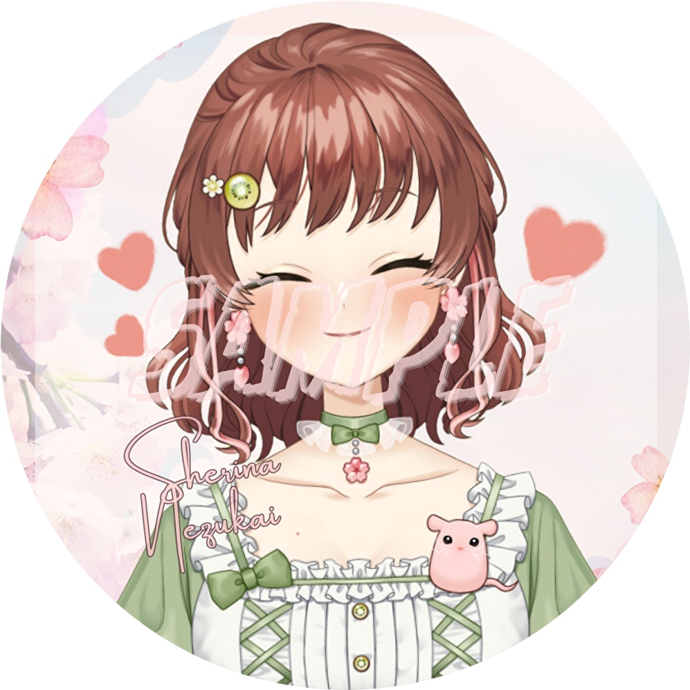 ねずかい缶バッジ①
