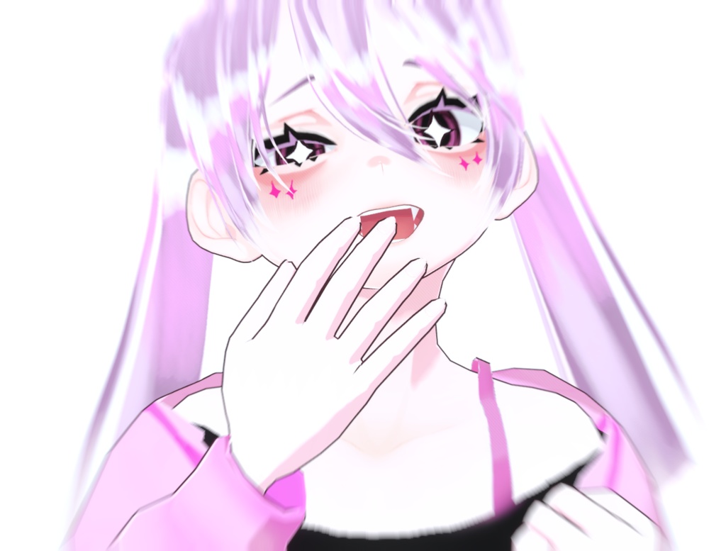 【VRM 3Dmodel】5_小悪魔ピンクちゃん(黒髪/ピンク髪)