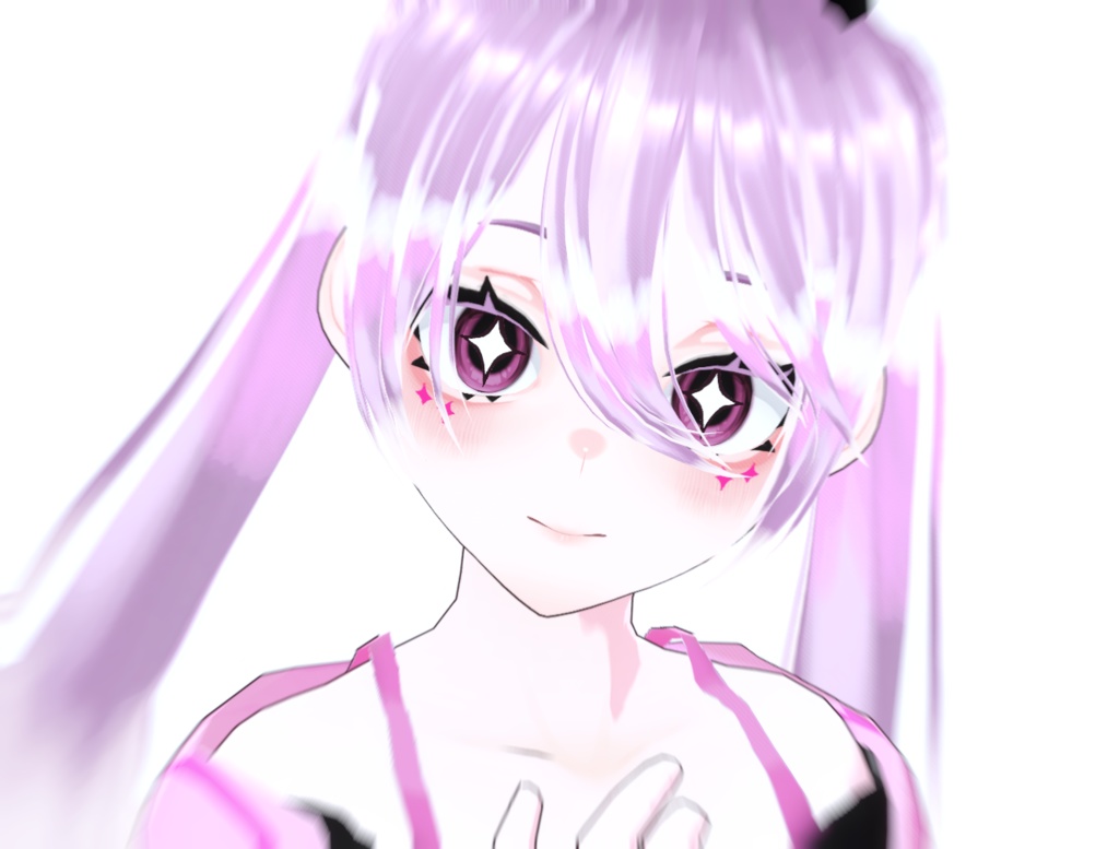 【VRM 3Dmodel】5_小悪魔ピンクちゃん(黒髪/ピンク髪)