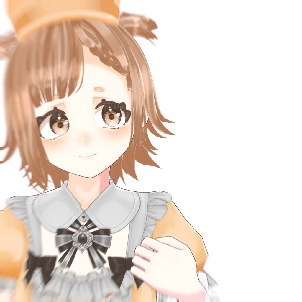 【VRChat対応 & VRM_model】「7_ふわふわパン少女」