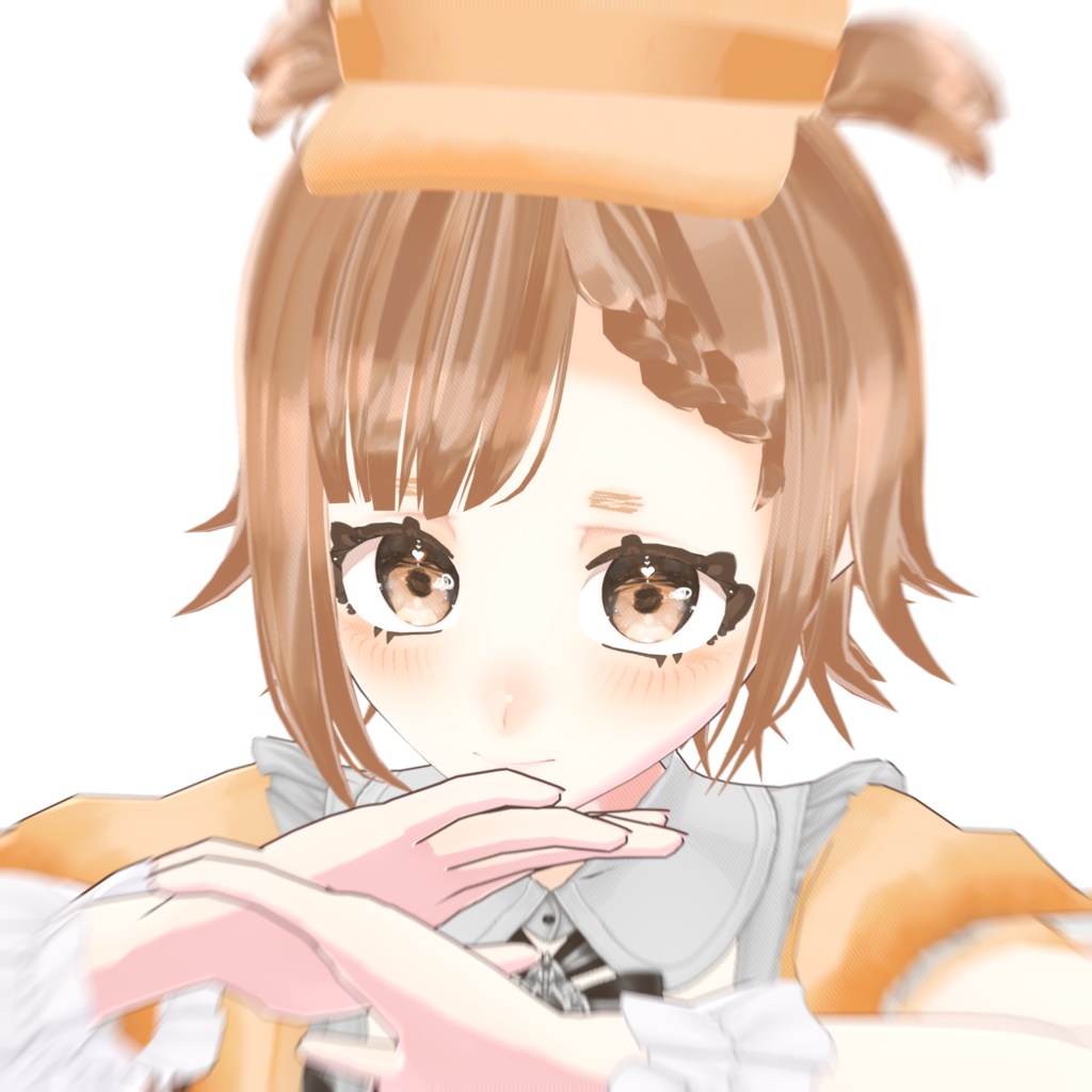 【VRChat対応 & VRM_model】「7_ふわふわパン少女」