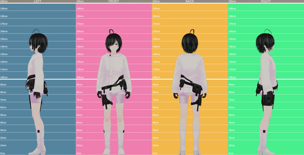 【VRChat対応 & VRM_model】8_Corpus-コーパス(女体/男体)