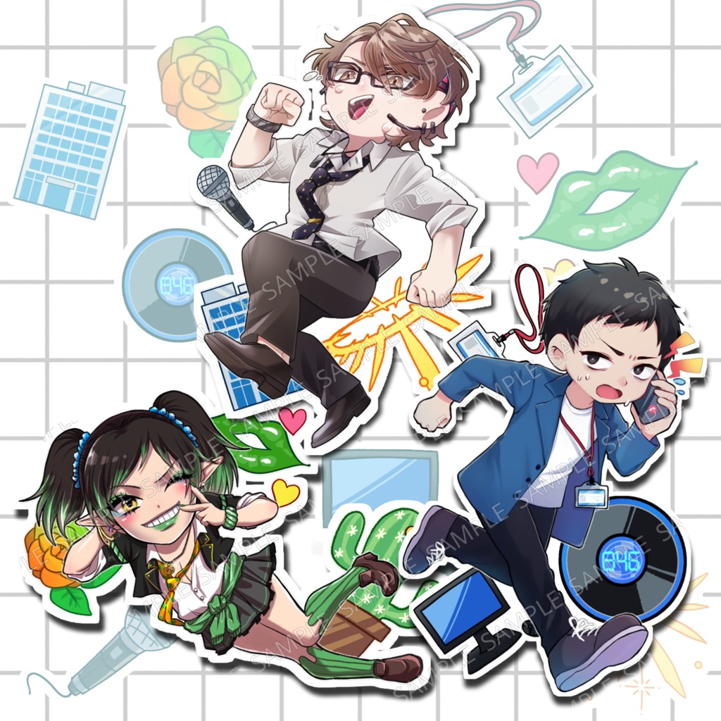【非公式】雑キープステッカー3種