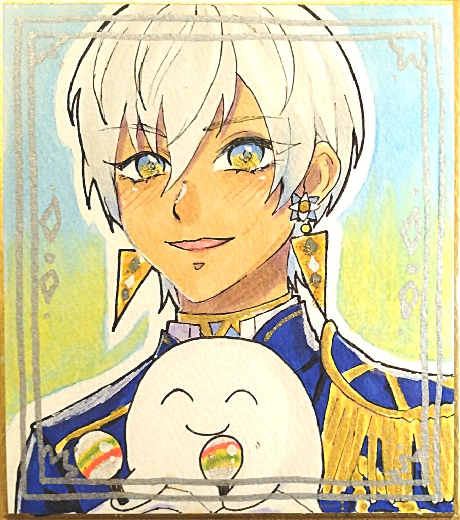 【非公式】手描きミニ色紙