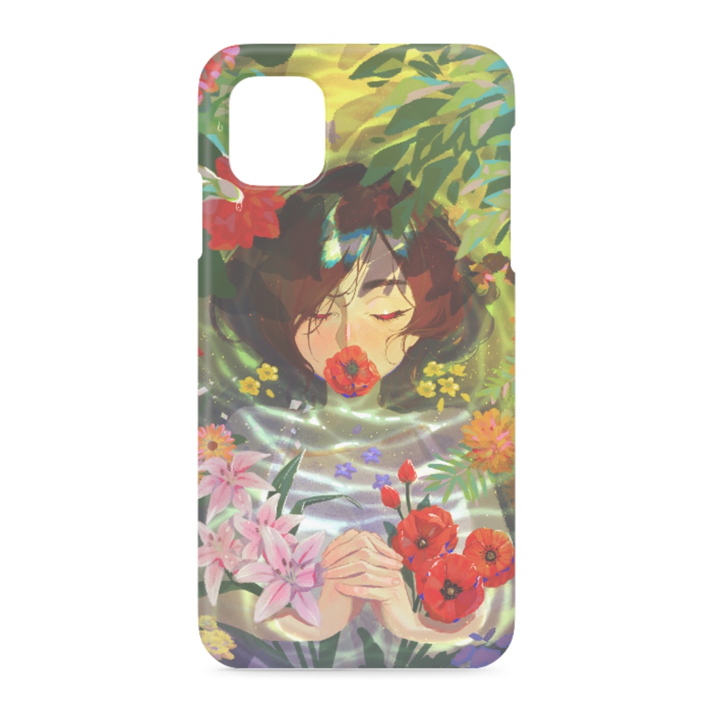 《シにたい少女》ーーiPhoneケース( 側面あり)