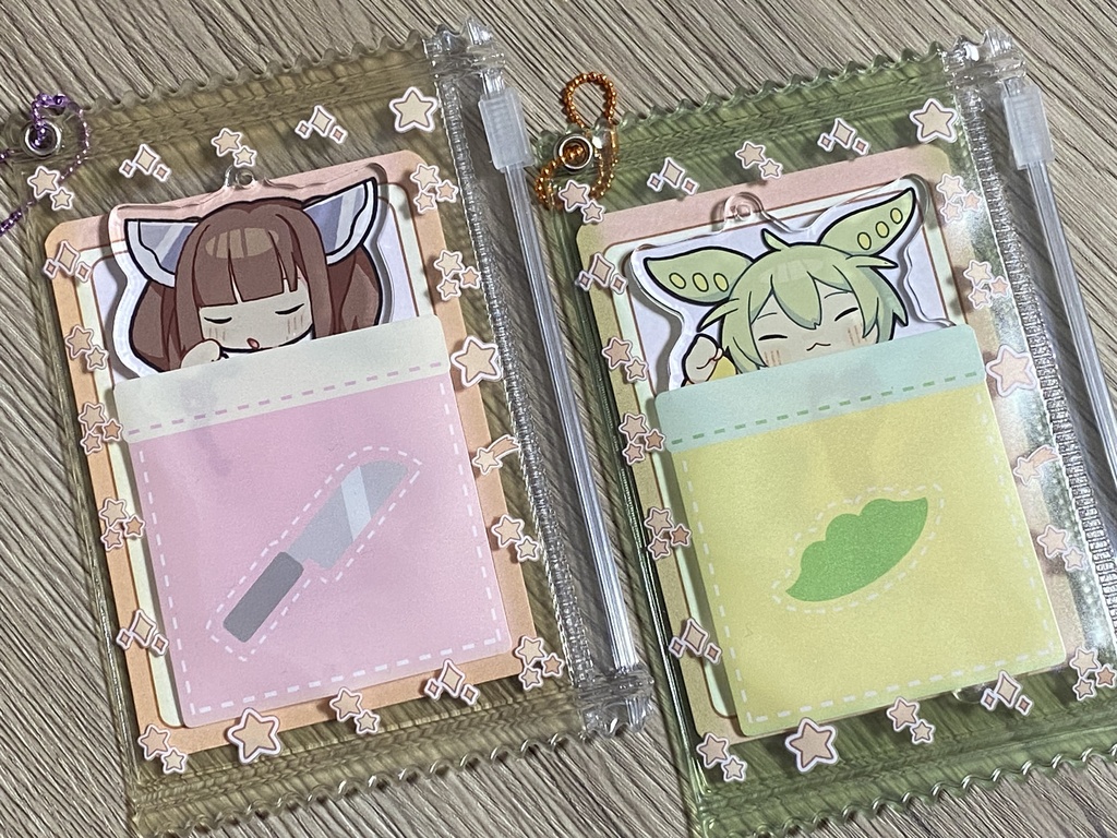 ケース＆カードつきアクリルキーホルダー