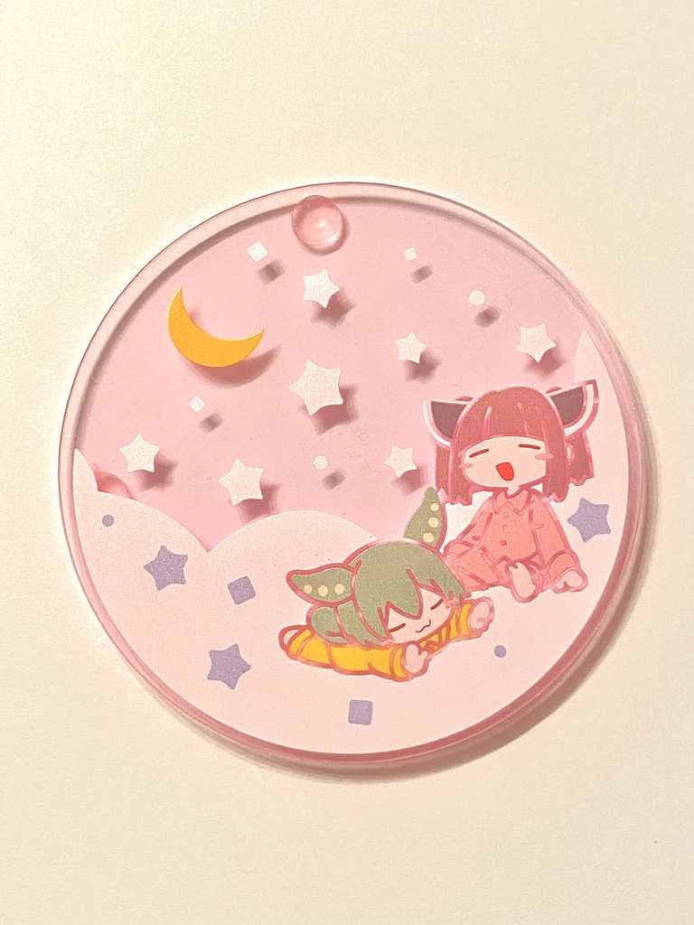 蛍光アクリルコースター